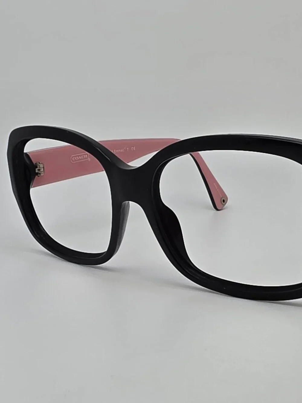 Coach HC 8001 L001 5053/11 Emma Black Gold on Pink Sunglasses Frame 57-17-135